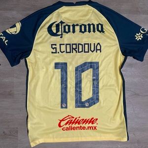 Sebastian Cordova #21 Mens LARGE Club America Home Jersey Authentic Dri-Fit